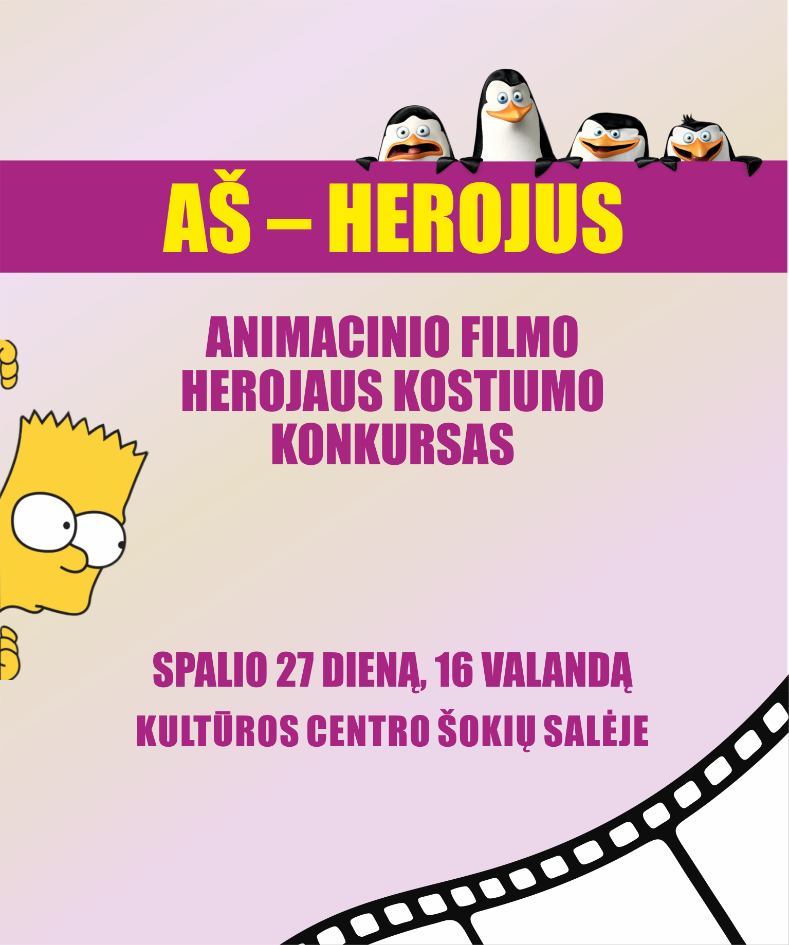 Animacinio filmo herojaus kostiumo konkursas