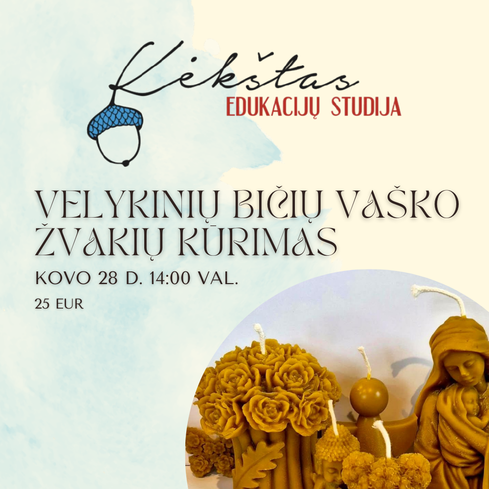 Bičių vaško žvakių kūrimas