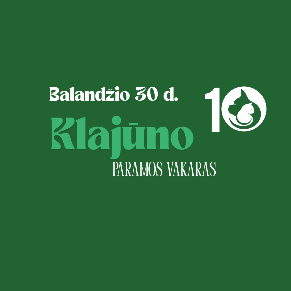 Klajūno banneris „Klajūno” paramos vakaras