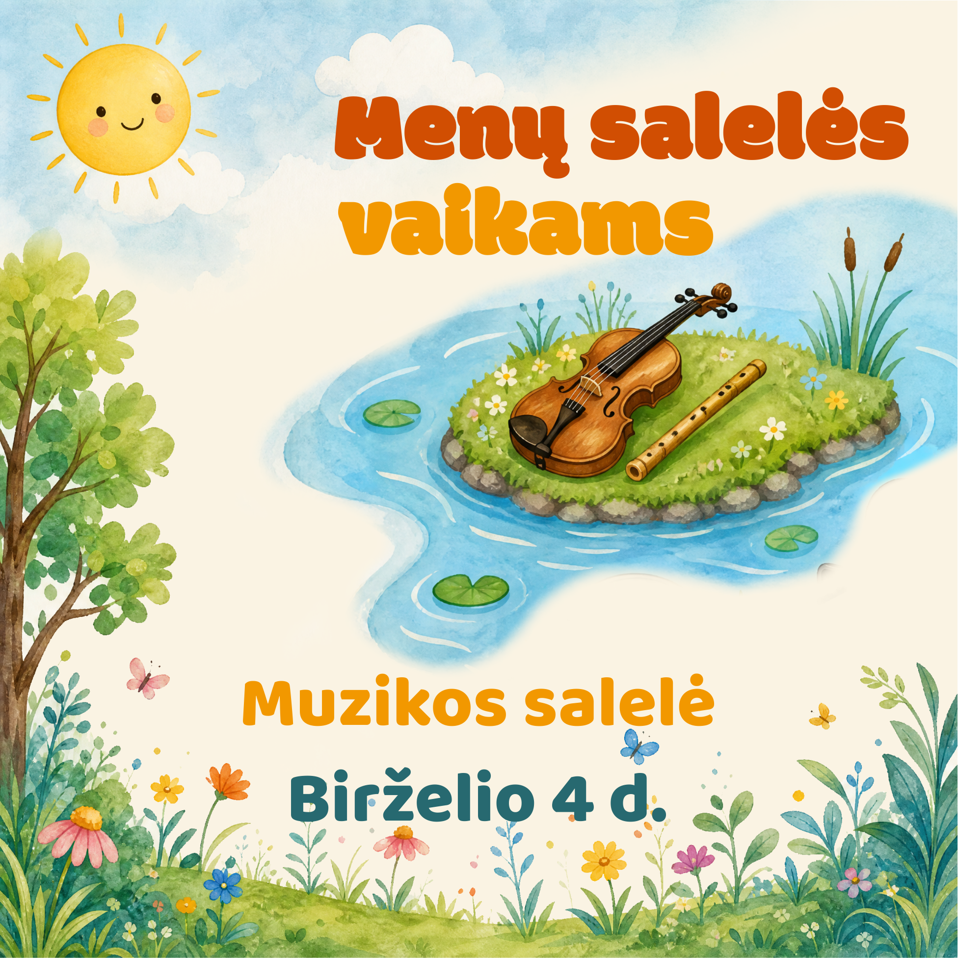 Menų salelės MUZIKA Muzikos salelė vaikams