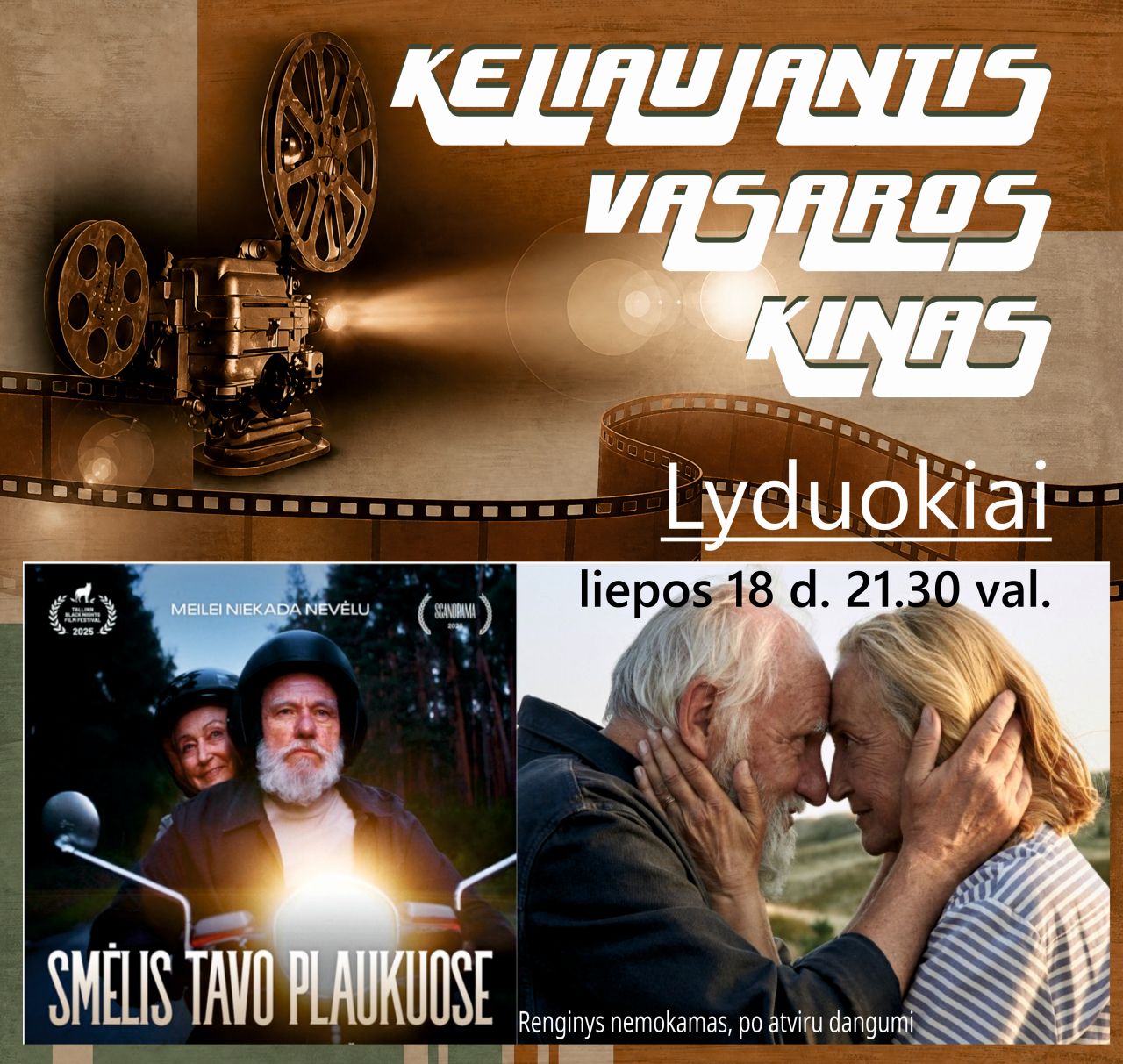 Keliaujantis vasaros kinas Lyduokiuose