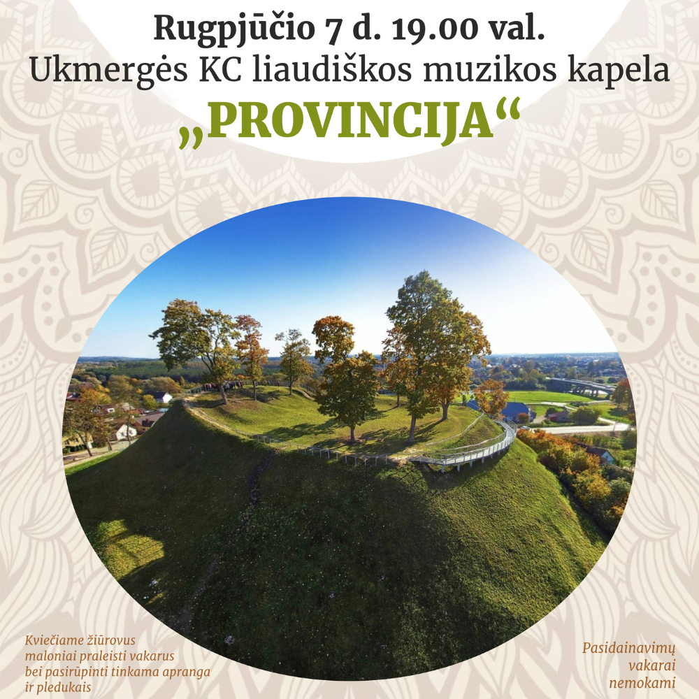 Provincija Pasidainavimų vakaras su „Provincija“