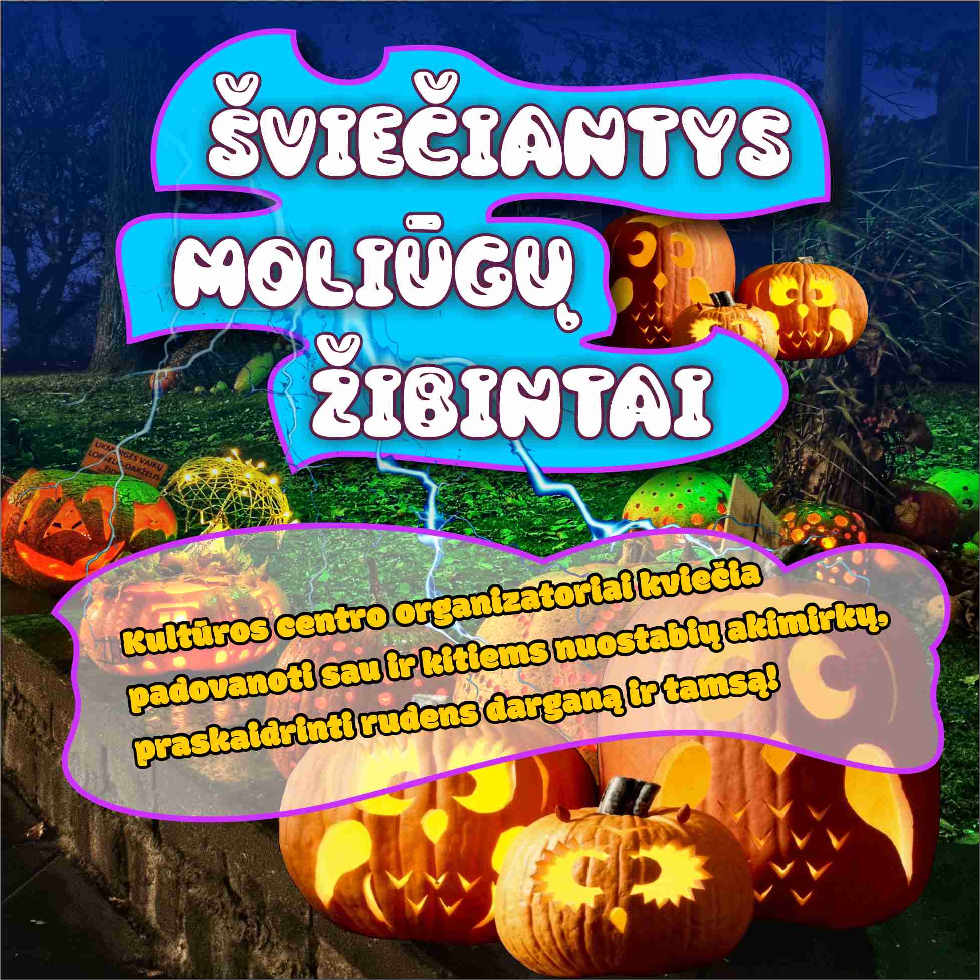 Konkursas „Šviečiantys moliūgų žibintai”